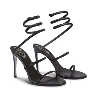 RENE CAOVILLA,Shoes Cleo Black Sandal 105 Sandals