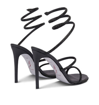RENE CAOVILLA,Shoes Cleo Black Sandal 105 Sandals