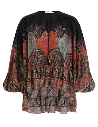 ZIMMERMANN  Rhiannon Ruffle Billow Blouse