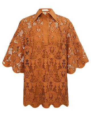 ZIMMERMANN Coco Lace Tunic Top