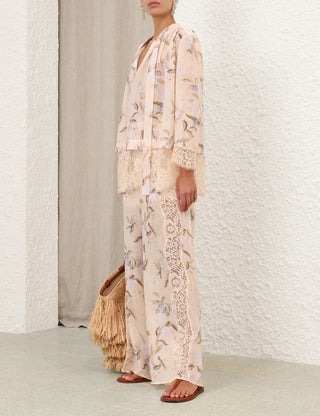 ZIMMERMANN Cascadian Lace Trimmed Pant
