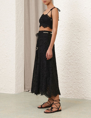 ZIMMERMANN Rhiannon Embroidered Skirt