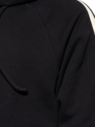 PALM ANGELS stripe-detail hooded sweatshirt
