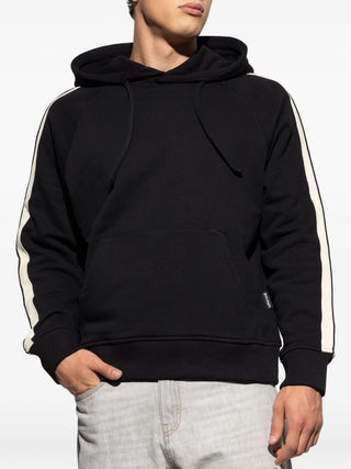 PALM ANGELS stripe-detail hooded sweatshirt