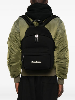 Palm Angels logo-embroidered backpack