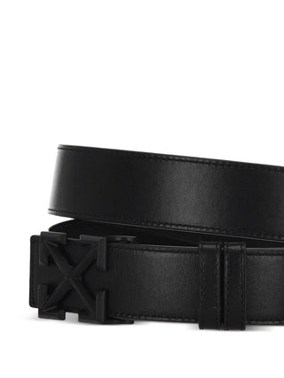 OFF WHITE arrow buckle leather belt