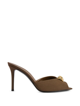 Giuseppe Zanotti Intriigo Cocktail 90 geometric brooches heel sandals