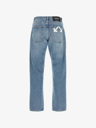 OFF WHITE Half Arrow tapered jeans