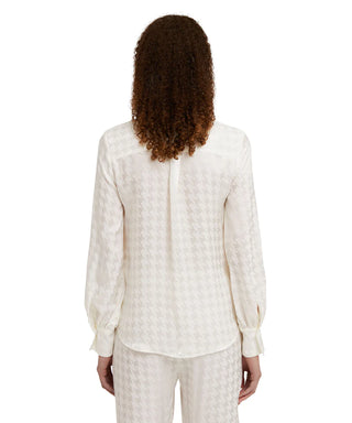 MSGM Blouse in "Fluid Viscose Jacquard" fabric