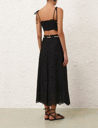 ZIMMERMANN Rhiannon Embroidered Skirt