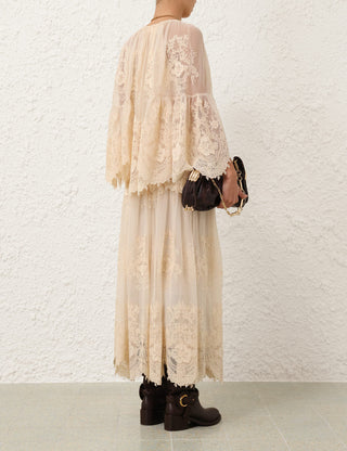ZIMMERMANN Hypnotic Lace Maxi Skirt