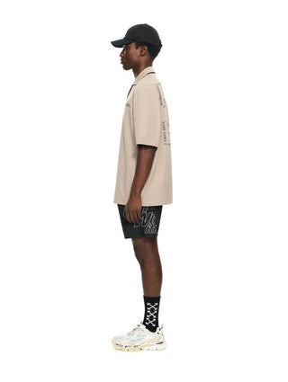 OFF WHITE Type Arrow Poplin Bowling Shirt