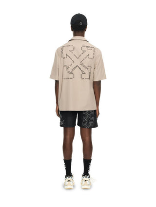 OFF WHITE Type Arrow Poplin Bowling Shirt