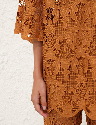 ZIMMERMANN Coco Lace Tunic Top