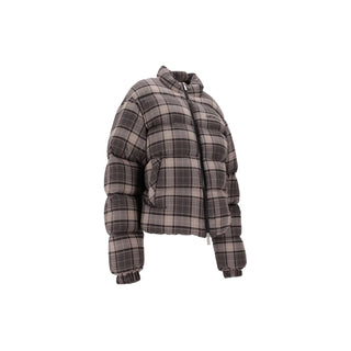 OFF WHITE SPRAY ARR CHECK FLAN DOWNJKT