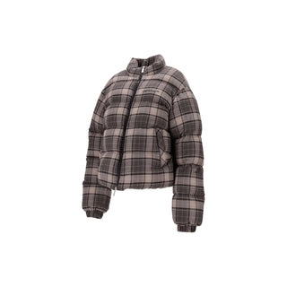 OFF WHITE SPRAY ARR CHECK FLAN DOWNJKT