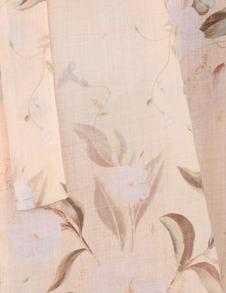 ZIMMERMANN Cascadian Lace Tie Neck Blouse