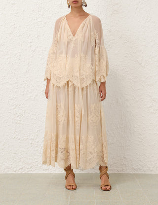 ZIMMERMANN Hypnotic Lace Maxi Skirt