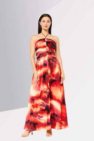 DKNY halter Neck Sleeveless Maxi Dress