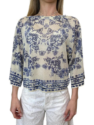 LIU JO  printed crew-neck top
