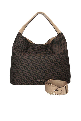LIU JO Large bag with monogram logo