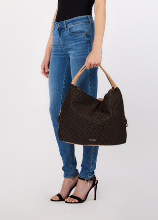 LIU JO Large bag with monogram logo