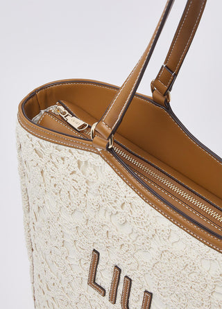 LIU JO Large lace tote bag