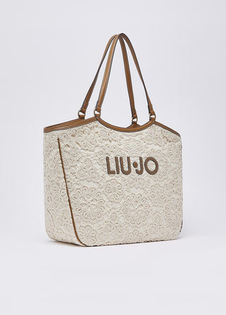 LIU JO Large lace tote bag