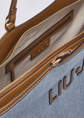 LIU JO Large denim tote bag