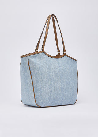 LIU JO Large denim tote bag