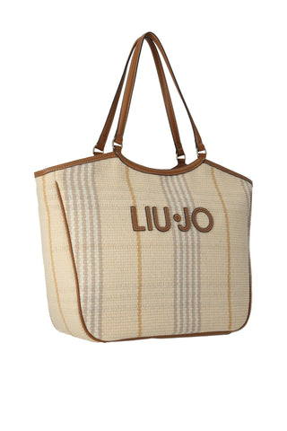 LIU JO logo-patch tote bag