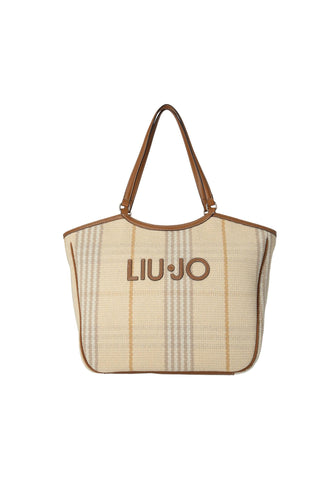 LIU JO logo-patch tote bag
