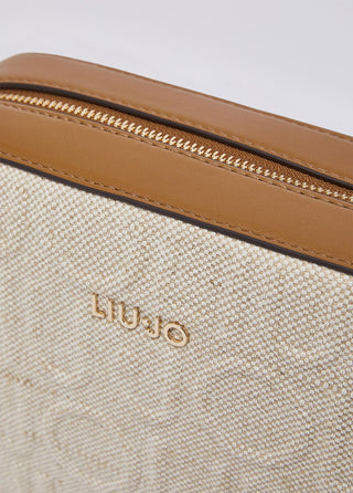 LIU JO Medium jute crossbody bag