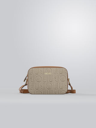 LIU JO Medium jute crossbody bag