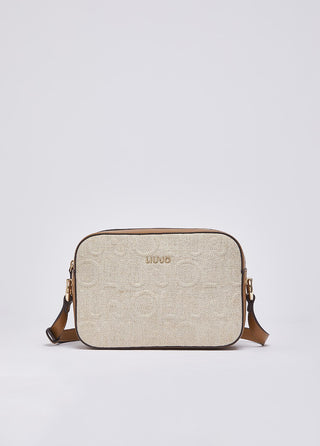LIU JO Medium jute crossbody bag