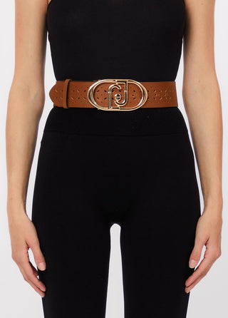 LIU JO Leather bustier belt