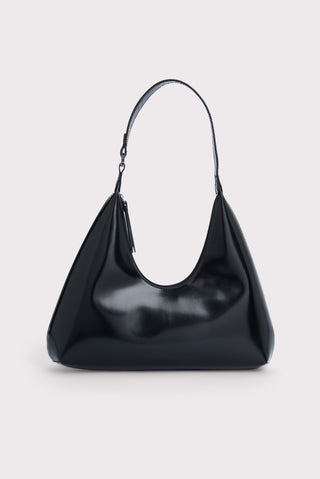 BY FAR  Accessories  Amber Black Semi Patent Leather