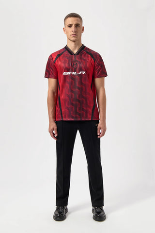 BALR Hex Football Jersey Salsa Red