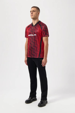 BALR Hex Football Jersey Salsa Red