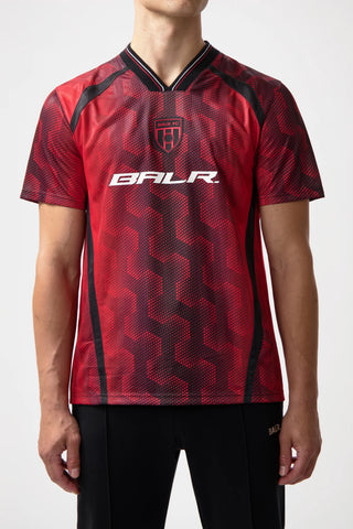 BALR Hex Football Jersey Salsa Red