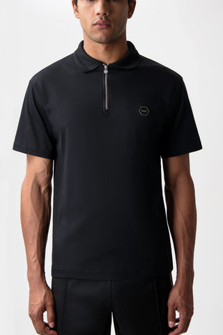Hex-Series Polo Jet Black