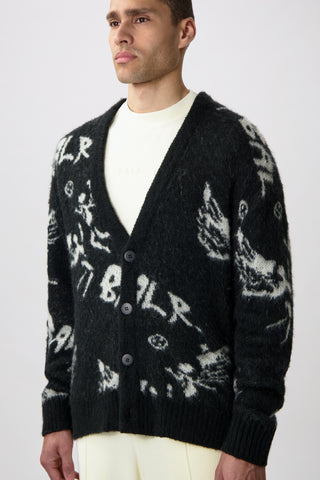 BALR Game of the Gods Box Fit Brushed Cardigan