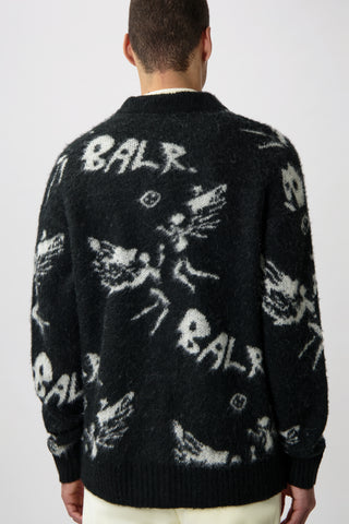 BALR Game of the Gods Box Fit Brushed Cardigan