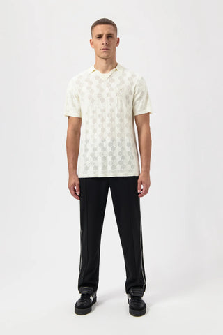 balr GOTL Knit Football Jersey Light Beige