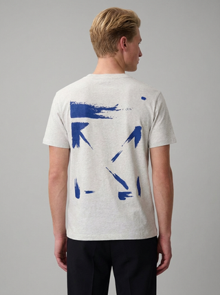 OFF WHITE T-SHIRT BRUSH ARROW SLIM