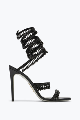 RENE CAOVILLA CHANDELIER BLACK SANDAL 105