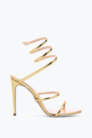 RENE CAOVILLA Cleo Metallic Gold Sandal 105