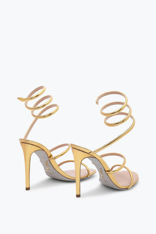 RENE CAOVILLA Cleo Metallic Gold Sandal 105