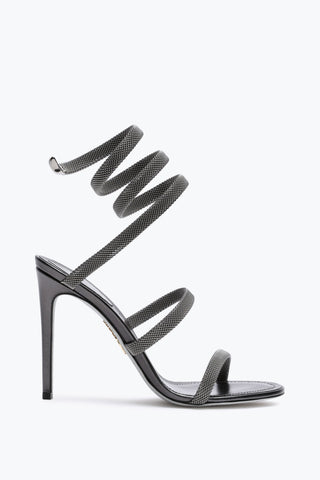 RENE CAOVILLA Trigold Cleo Anthracite Sandal 105