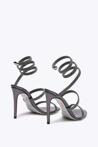 RENE CAOVILLA Trigold Cleo Anthracite Sandal 105
